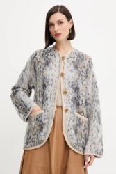 forte_forte gyapjú kabát - szürke 38