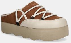 Scholl papucs velúrból LINDSAY - barna Női 40