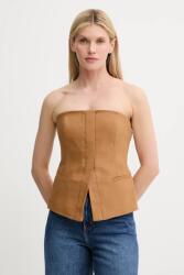 A. L. C A. L. C. vászon top Renee - barna 32