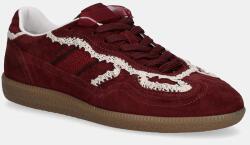 Alohas velúr sportcipő Tb. 490 - burgundia Női 41