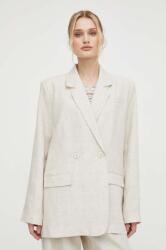 Gestuz blézer vászonkeverékből - bézs 38
