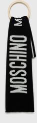 Moschino sál gyapjúkeverékből - fekete Univerzális méret