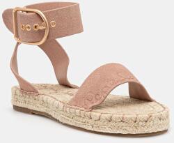 Pepe Jeans velúr szandál ARAMI LOG - rózsaszín Női 36