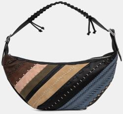 Desigual kézitáska QUEBEC WHIPSTITCH PAT - fekete Univerzális méret - answear - 22 990 Ft