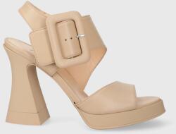 AGL bőr szandál JANIS - bézs Női 40