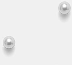 EDBLAD ezüstözött fülbevaló Lilian - fehér Univerzális méret