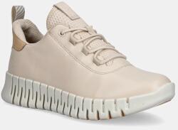 ECCO bőr sportcipő Gruuv Sneaker Lea - bézs Női 39