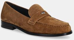 Tory Burch velúr mokaszin Classic Penny Loafer - barna Női 36