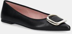 Pretty Ballerinas bőr balerina cipő Ella - fekete Női 36