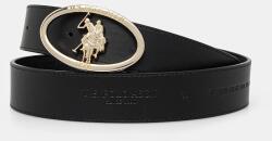 U. S. Polo Assn U. S. Polo Assn. bőr öv Marshall - fekete 90