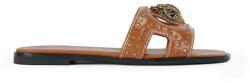 Kurt Geiger London bőr papucs Eagle Stud Cut Out Flat - bézs Női 36