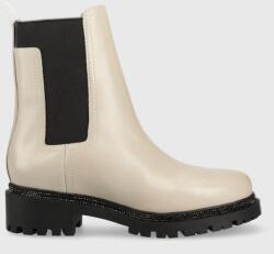 DKNY bőr bokacsizma Rick - bézs Női 37