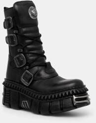 New Rock bőr csizma ITALI NEGRO NOMADA + TOWER CASCO + ACERO PICOS - fekete Női 40