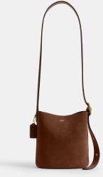 Coach velúr táska Suede Bleecker Bucket 21 - barna Univerzális méret