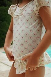 Konges Sløjd egyrészes gyerek fürdőruha MALTI SWIMSUIT GRS - bézs 110-116