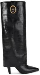 Kurt Geiger London bőr csizma Fold Over Tall Boot - fekete Női 41