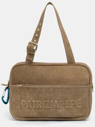 Patrizia Pepe shopper női velúrbőr - zöld Univerzális méret