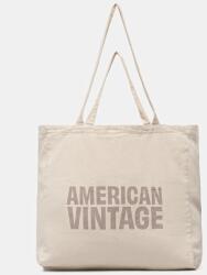 American Vintage pamut táska - bézs Univerzális méret