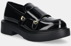 Love Moschino bőr mokaszin - fekete Női 37 - answear - 60 990 Ft