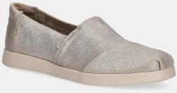Toms espadrilles CHAMPAGNE METALLIC SUEDE - ezüst Női 41