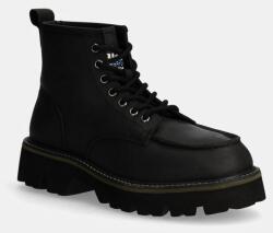 Blauer bőr cipő RUSK - fekete Férfi 45