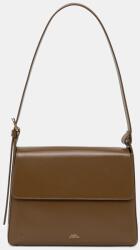 APC A. P. C. bőr táska sac virginie flap - barna Univerzális méret