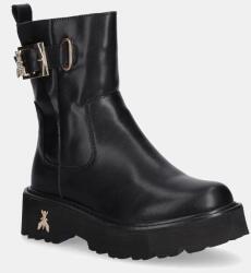 Patrizia Pepe gyerek bokacsizma bőrből - fekete 39