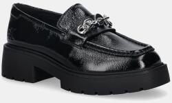 Calvin Klein bőr mokaszin CHUNKY LOAFER HDW LTH - fekete Női 36