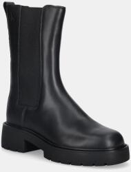 Calvin Klein bőr bokacsizma CHUNKY HIGH CHELSEA - fekete Női 36