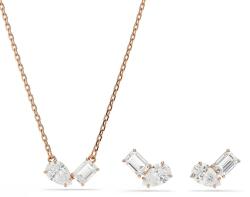 Swarovski nyaklánc és fülbevalók MESMERA - arany Univerzális méret