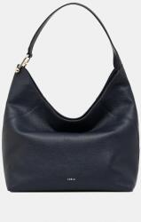 Furla bőr táska Lara L Hobo - sötétkék Univerzális méret