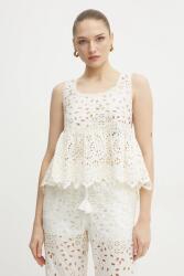 ERMANNO Firenze pamut top - bézs 36