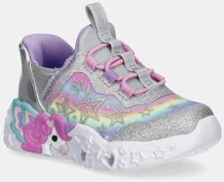 Skechers gyerek sportcipő UNICORN CHARMER-LIL STARLITE - ezüst 23