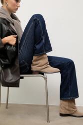 Answear. LAB velúr bokacsizma - bézs Női 40 - answear - 29 190 Ft