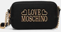 Love Moschino bőr táska - fekete Univerzális méret - answear - 37 990 Ft