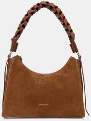 Coccinelle női velúrbőr hobo táska BOHEME SUEDE BIMATERIAL - barna Univerzális méret