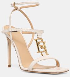 Elisabetta Franchi bőr szandál - bézs Női 41