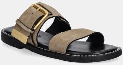 Marc O'Polo papucs velúrból STINA 1B - bézs Női 36