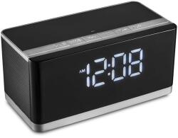 Platinet 175819 PMGC10A Bluetooth Speaker + Clock Black, Hangszóró