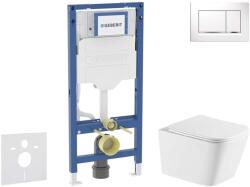 Geberit Duofix - Set pentru montare încastrată, toaletă Arkas I și capac softclose, clapetă Sigma20, alb/crom SANI11CA31141 (SANI11CA31141)
