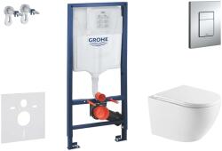 GROHE Rapid SL - Set pentru instalare încastrată, toaletă compactă Oudee și capac softclose, clapetă Skate Cosmopolitan, crom SANI11BA1109 (SANI11BA1109)
