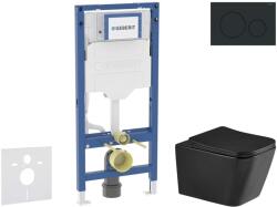 Geberit Duofix - Set pentru montare încastrată, toaletă Arkas I și capac softclose, clapetă Sigma20, negru mat/negru SANI11CA5510 (SANI11CA5510)