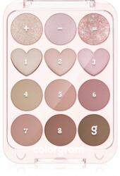Colorgram Pin Point Eyeshadow Palette палитра сенки за очи за перфектен външен вид цвят 02 Pink+Mauve 9.9 гр