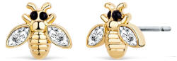 CRYSTalp Gyönyörű aranyozott bedugós fülbevaló Méhecske 40211. CRY. G