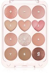 Colorgram Pin Point Eyeshadow Palette палитра сенки за очи за перфектен външен вид цвят 01 Peach+Coral 9.9 гр
