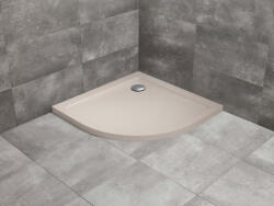 Radaway Doros Stone A íves beige zuhanytálca 90x90 beige, ajándék szifonnal