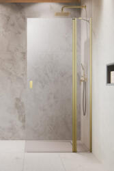 Radaway Nes Brushed Gold Walk-in KDD II szálcsiszolt arany zuhanyfal jobbos - szerelvenycenter - 190 400 Ft