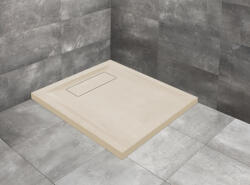 Radaway Doris C lapos szögletes beige zuhanytálca 80x80 beige, ajándék szifonnal