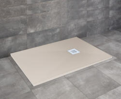 Radaway Kios F szögletes lapos beige zuhanytálca 100x80 beige, ajándék szifonnal