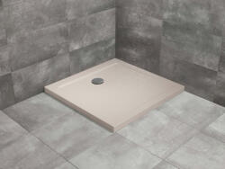 Radaway Doros Stone C szögletes lapos beige zuhanytálca 100x100 beige, ajándék szifonnal